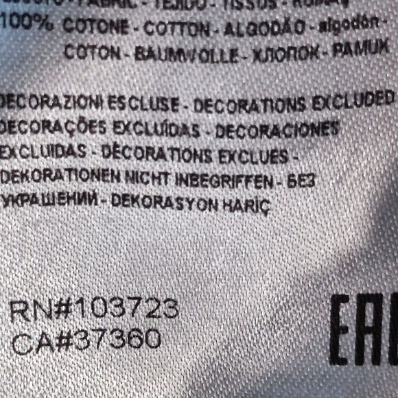 Armani Exchange button down shirt men's size XL light grey w graphic design slim - Picture 8 of 13